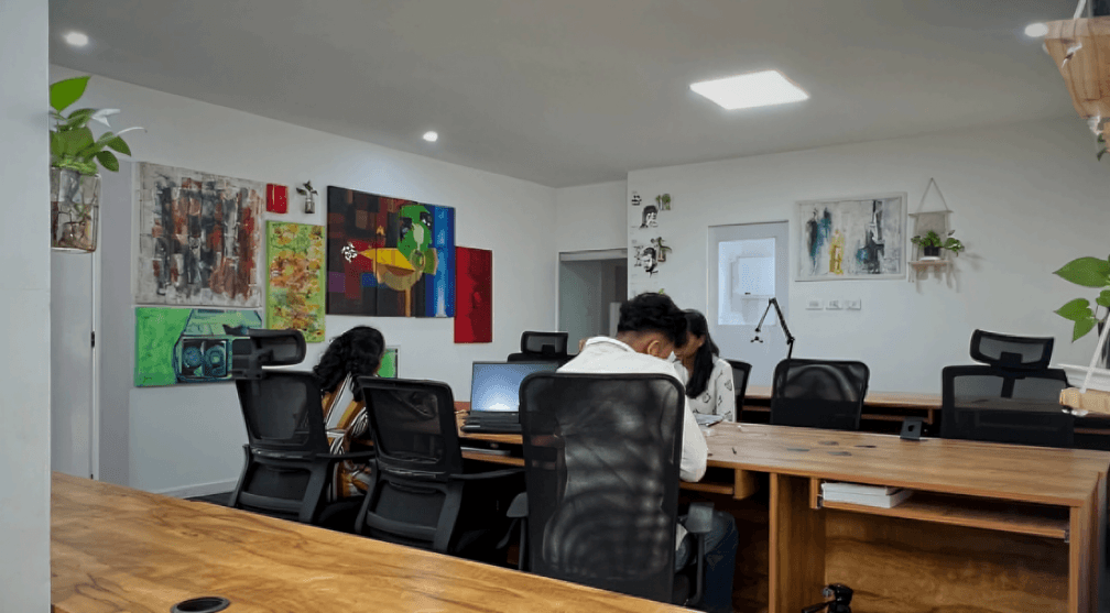 Our team at work